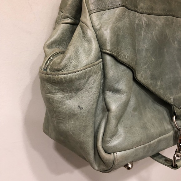 Botkier Satchel Leather Light Aqua Handbag - Picture 5 of 8